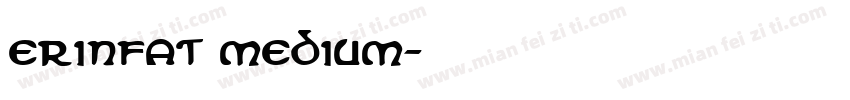 ErinFat Medium字体转换